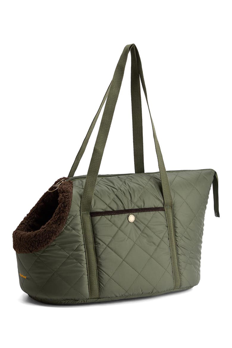 Quilted Pet Carrier, Alternate, color, OLIVE