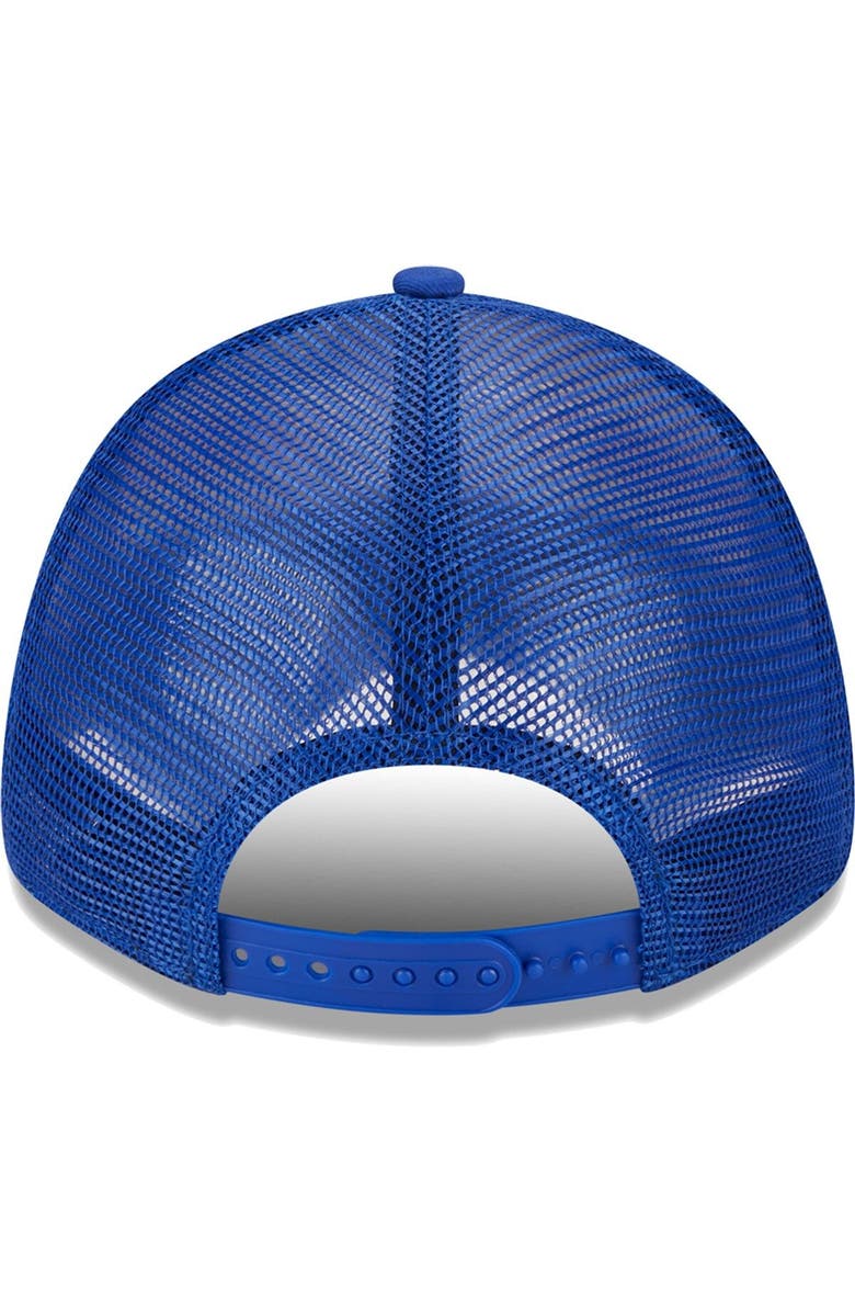 New Era Men's New Era Philadelphia 76ers Royal Stripes 9FORTY Trucker Snapback Hat, Alternate, color, 