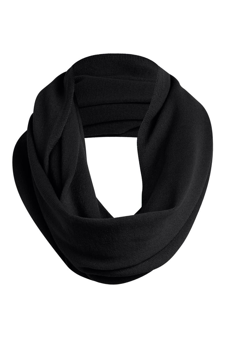 The Lightweight Knit Wrap Scarf, Main, color, BLACK