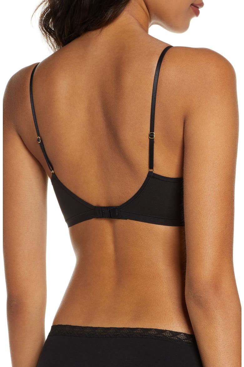 Understated Underwire T-Shirt Bra, Alternate, color, BLACK
