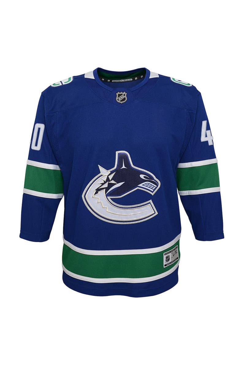 Outerstuff Youth Elias Pettersson Blue Vancouver Canucks 2019/20 Home Premier Player Jersey, Alternate, color, 