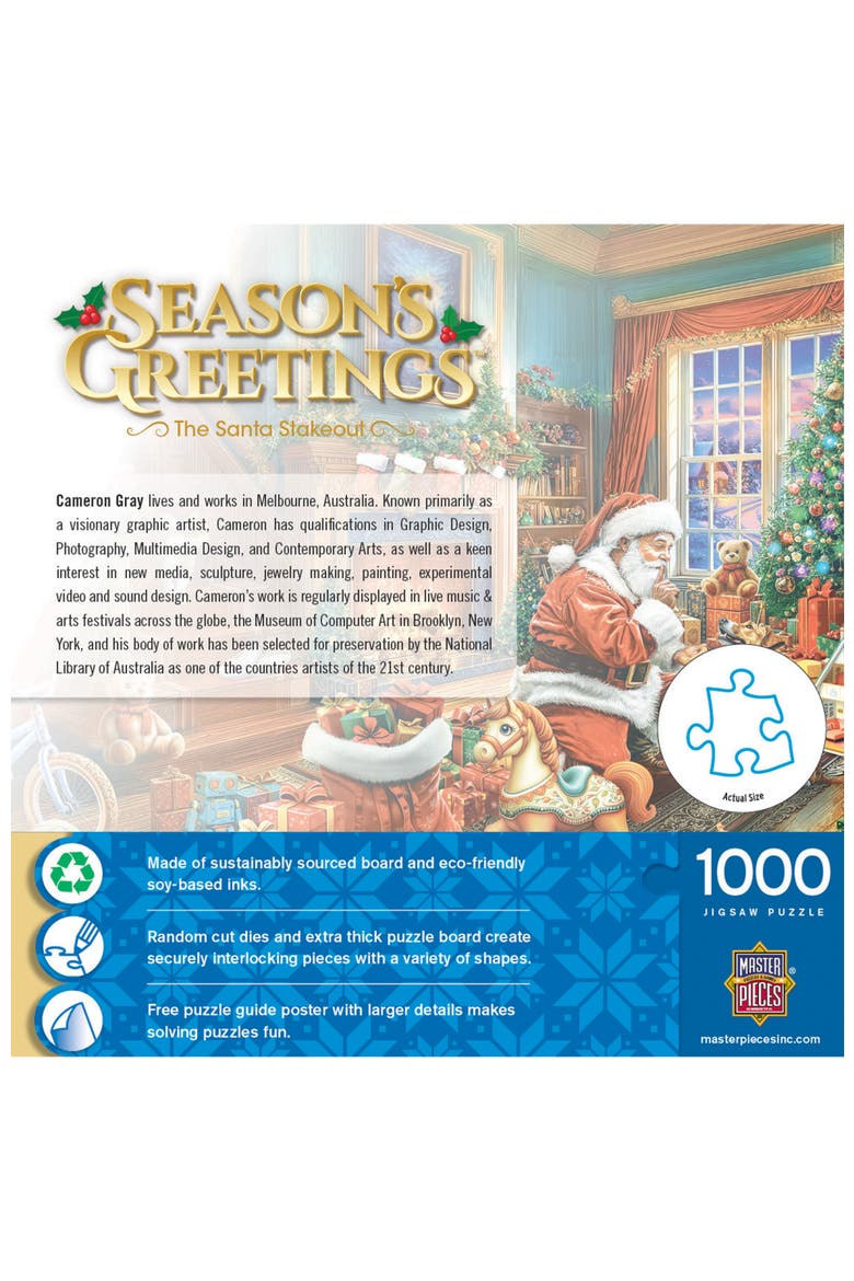 The Santa Stakeout 1000 Piece Puzzle, Alternate, color, Multicolor