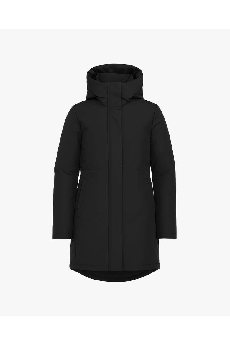 GENIA | Hooded Down Winter Jacket, Main, color, Black