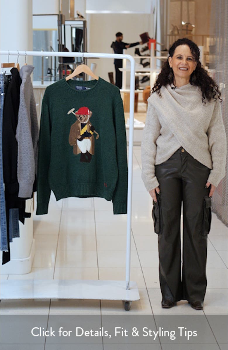 Polo Bear Roll Crewneck Sweater, sales video thumbnail