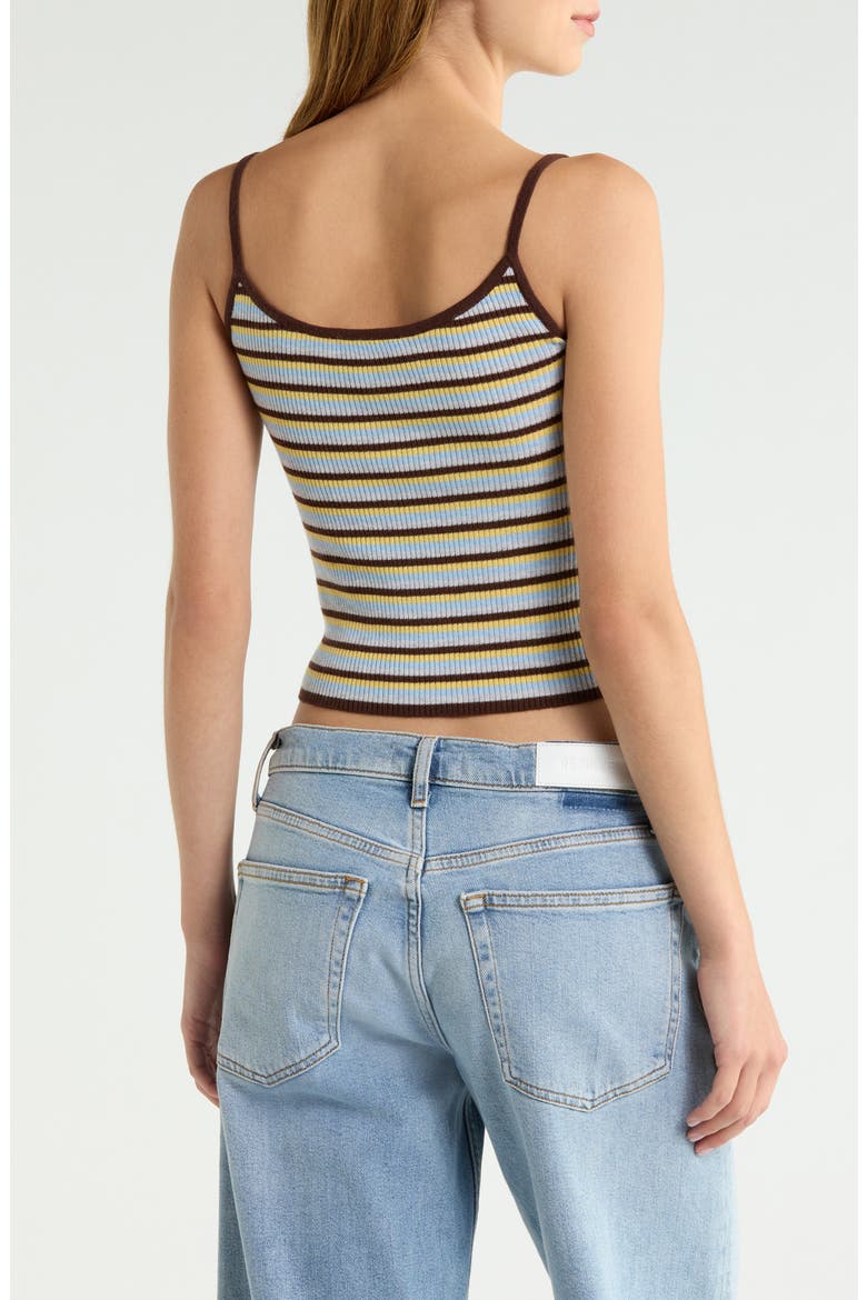 Angelica Stripe Camisole, Alternate, color, BROWN STRIPE