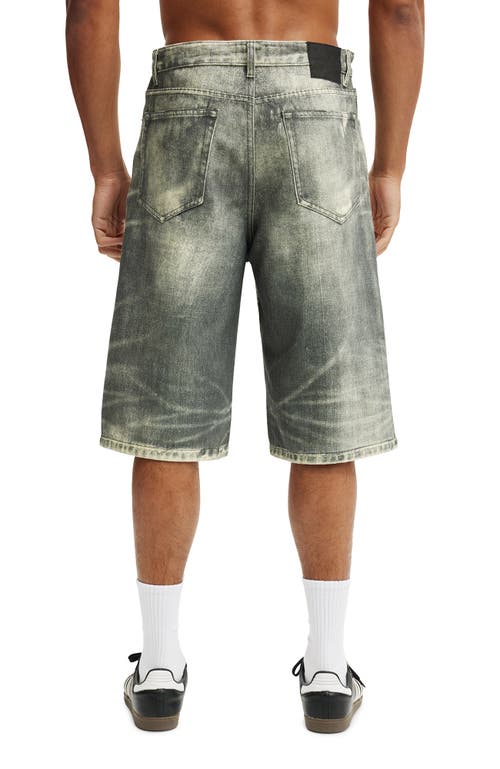 Cotton On Super Baggy Jort In Green