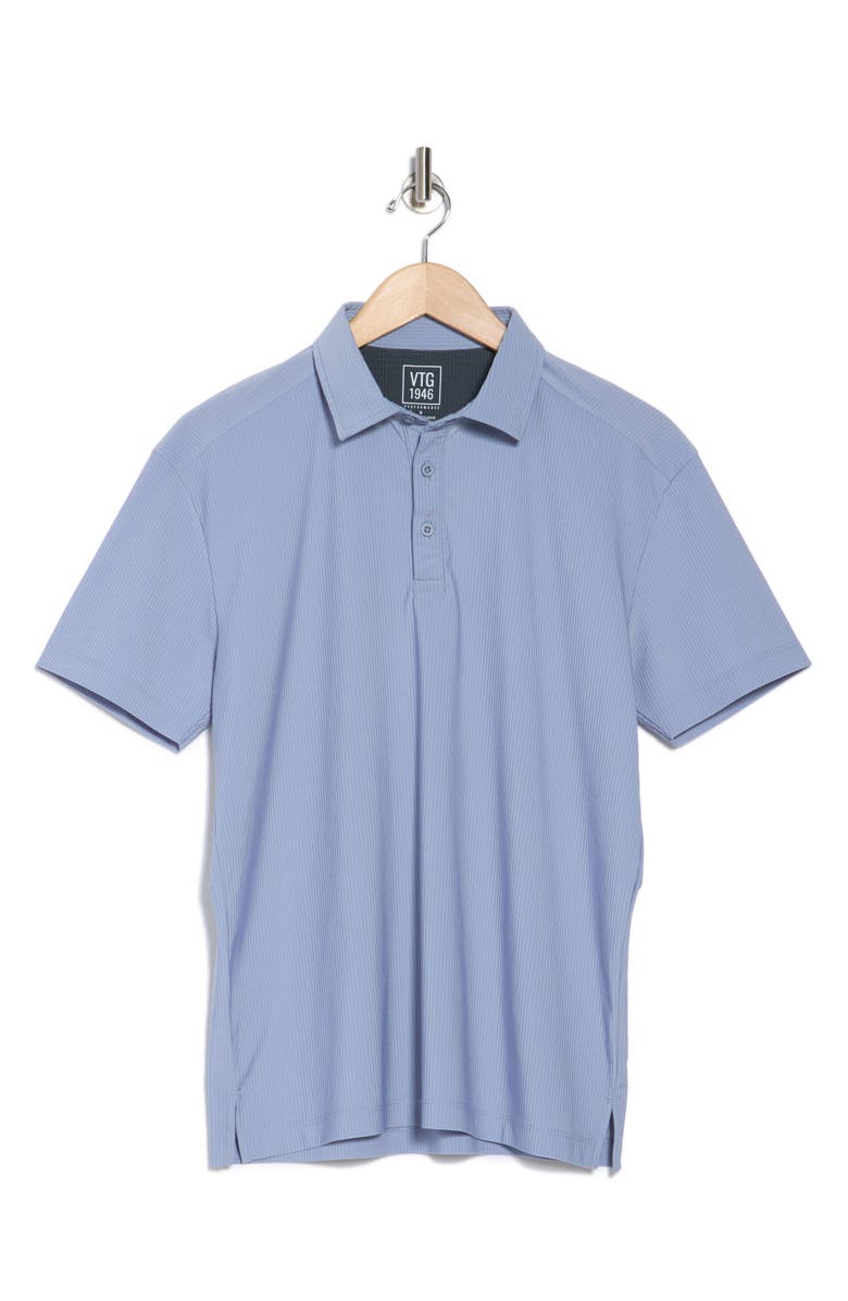 Vintage 1946 Hybrid Seersucker Performance Polo, Alternate, color, Slate Blue