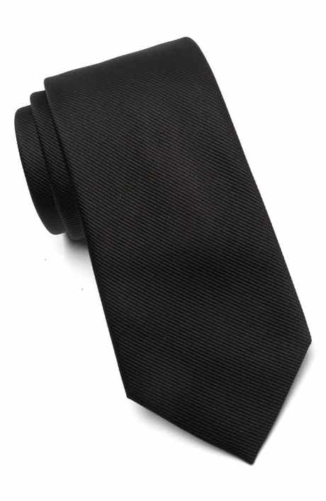 Textured Solid Silk Tie
