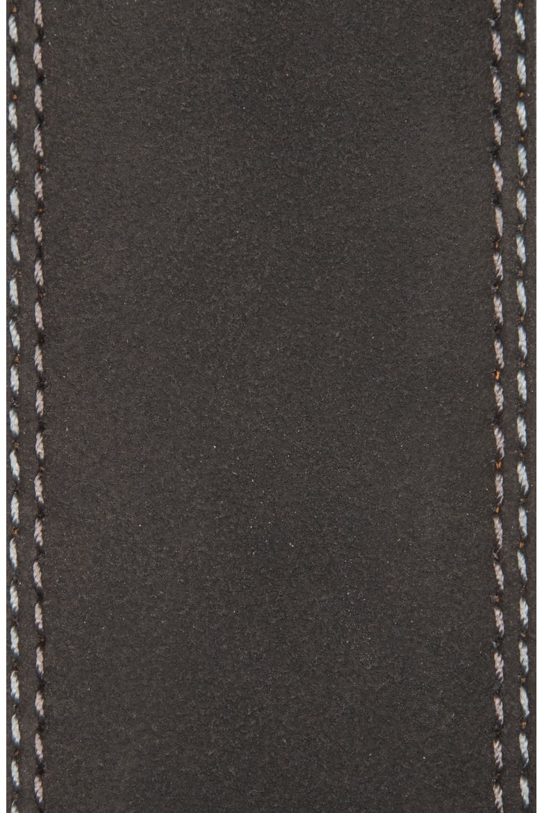 Derby Faux Suede Belt, Alternate, color, BLACK