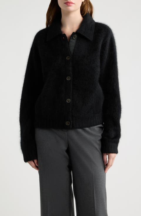 Brushed Cashmere Cardigan