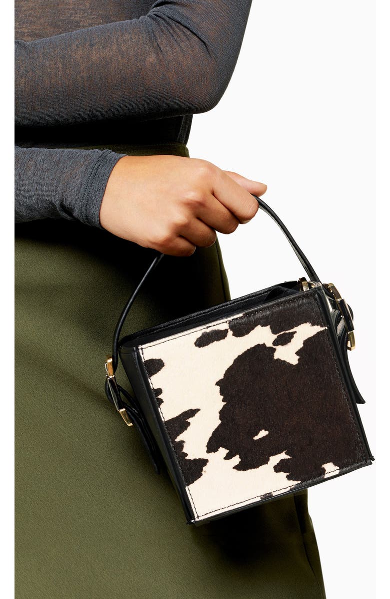 Topshop Gracie Box Shoulder Bag, Alternate, color,