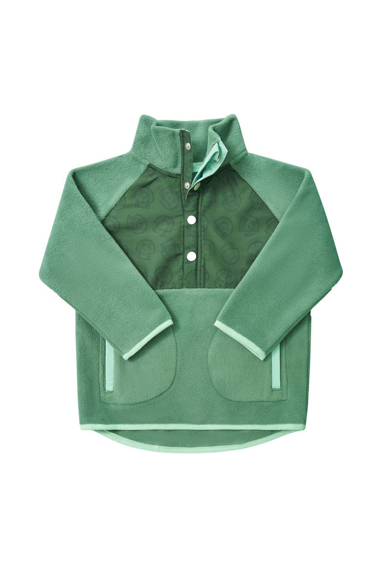 Roarsome Fleece Zip Up, Alternate, color, Green