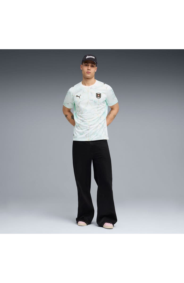 PUMA Men's Puma White Austria National Team 2026 Away Replica Jersey, Alternate, color, White