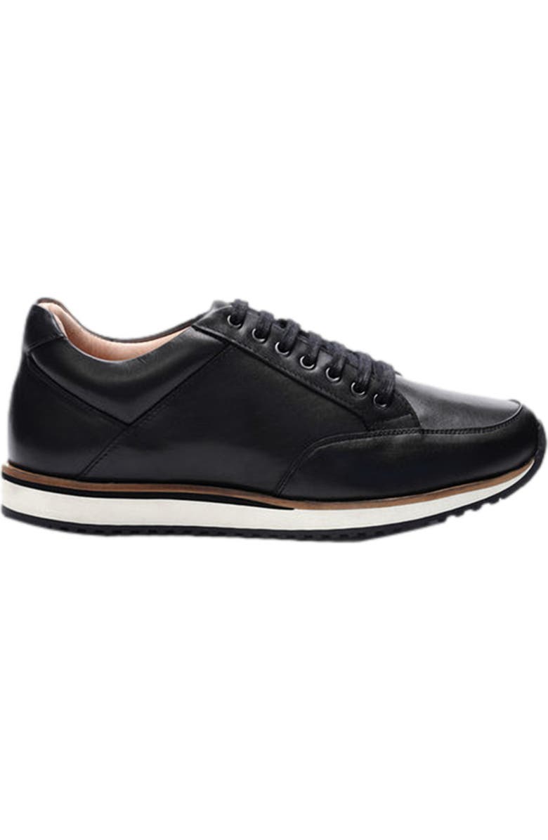 A. Veer Brooklyn Sneaker, Alternate, color, Black Leather