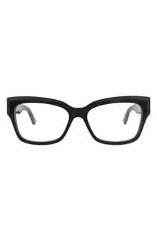 Balenciaga 55mm Rectangular Optical Glasses