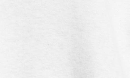 Bp. Fleece Detail Off The Shoulder Sweatshirt In White