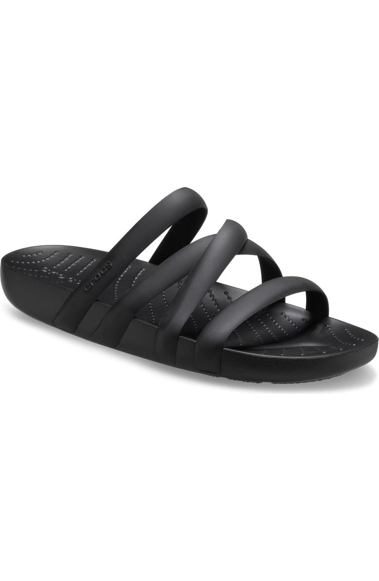 CROCS Splash Strappy Slide Sandal, Main, color, Black