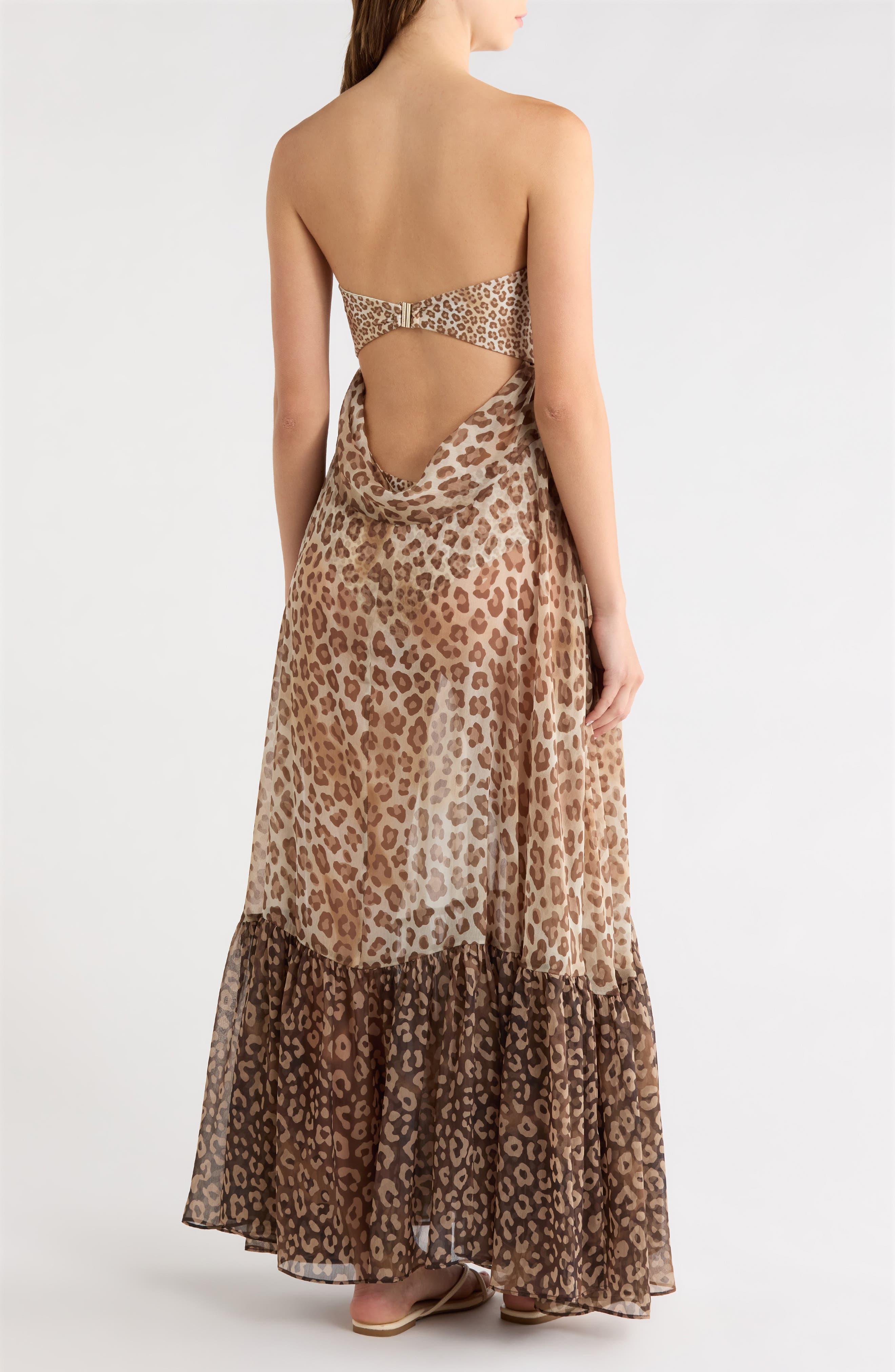 Katrina Sheer Strapless Cover-Up Dress - image 2