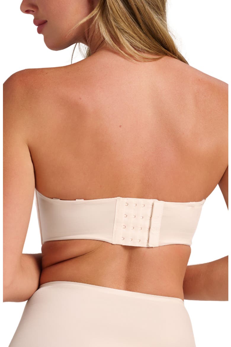 Smooth Satin Foam Bustier, Alternate, color, Champagne