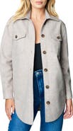 BLANKNYC Brushed Fleece Longline Shacket
