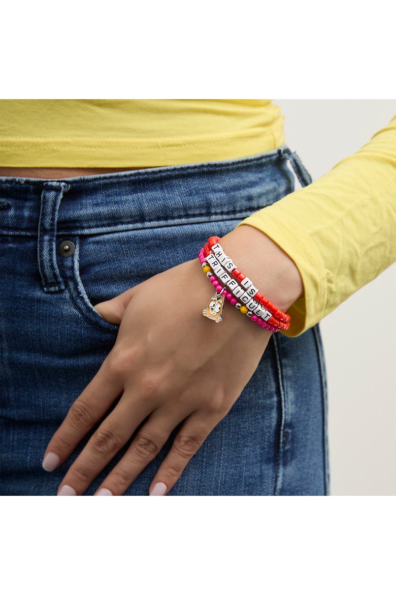 Fashion Stretch Bracelet Set, 6 Count, Alternate, color, Pink/Blue