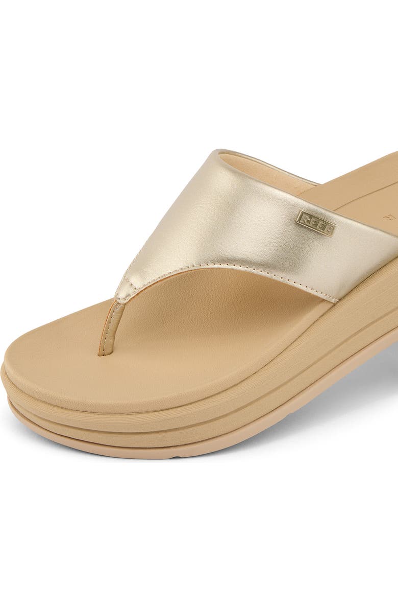 Reef Aura Serenity Platform Flip Flop, Alternate, color, Golden Hour