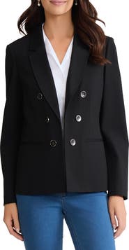 Jones New York Faux Double Breasted Jacket