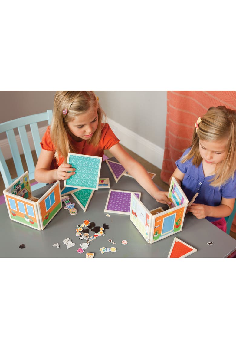 Build & Imagine Malia's House 61-Piece Magnetic Dollhouse Playset, Alternate, color,