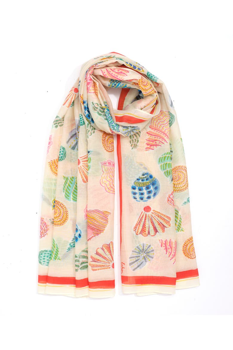 Sea Shells Sarong, Alternate, color, Multi