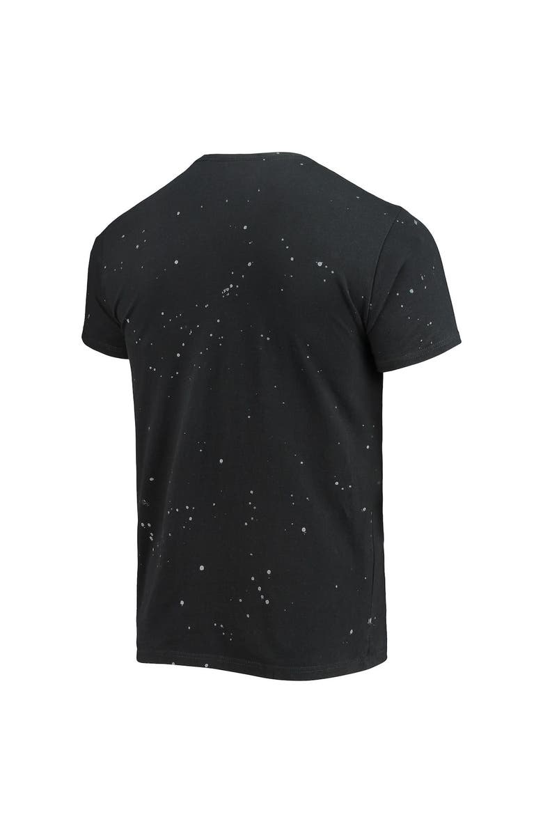 Retro Brand Men's Original Retro Brand Black North Carolina Central Eagles Bleach Splatter T-Shirt, Alternate, color, Black