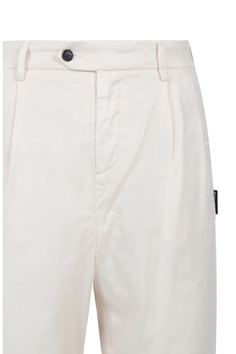 Linen & Cotton Blend Chinos, Alternate, color, WHITE BLACK