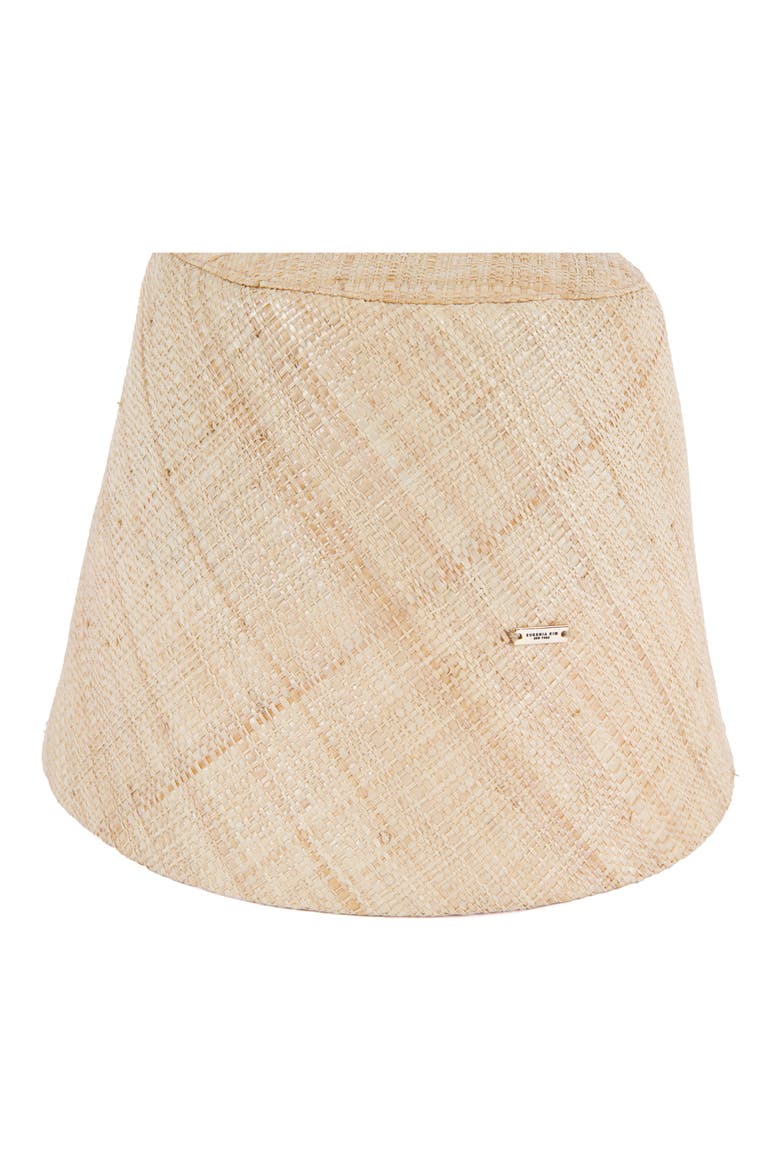 Ella Raffia Packable UPF 50+ Bucket Hat, Alternate, color, NATURAL