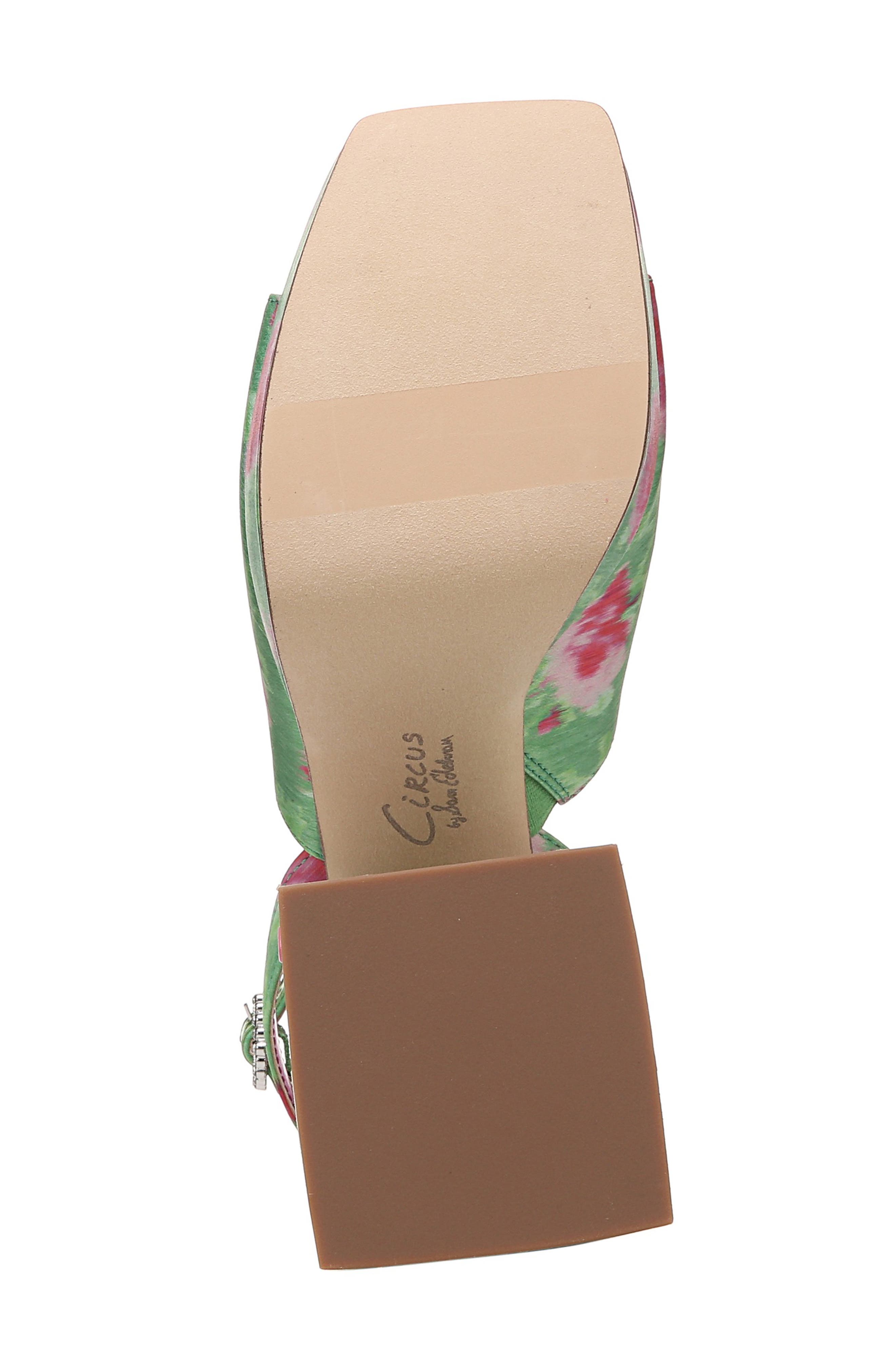 Miranda Platform Ankle Strap Sandal, Alternate, color, GREEN PINK MULTI