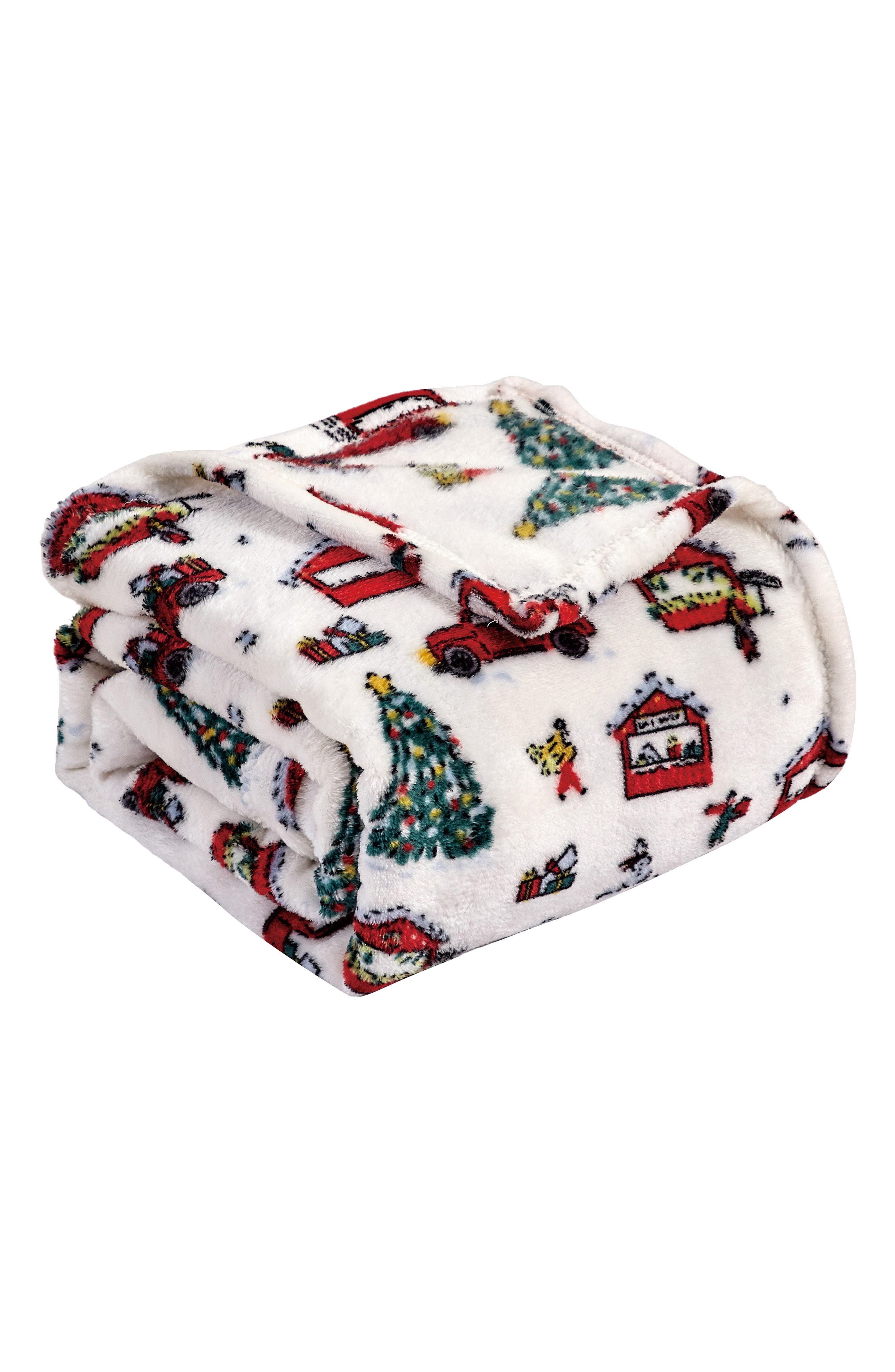 Luxury Home Celebrating Christmas Plush Fleece Throw Blanket