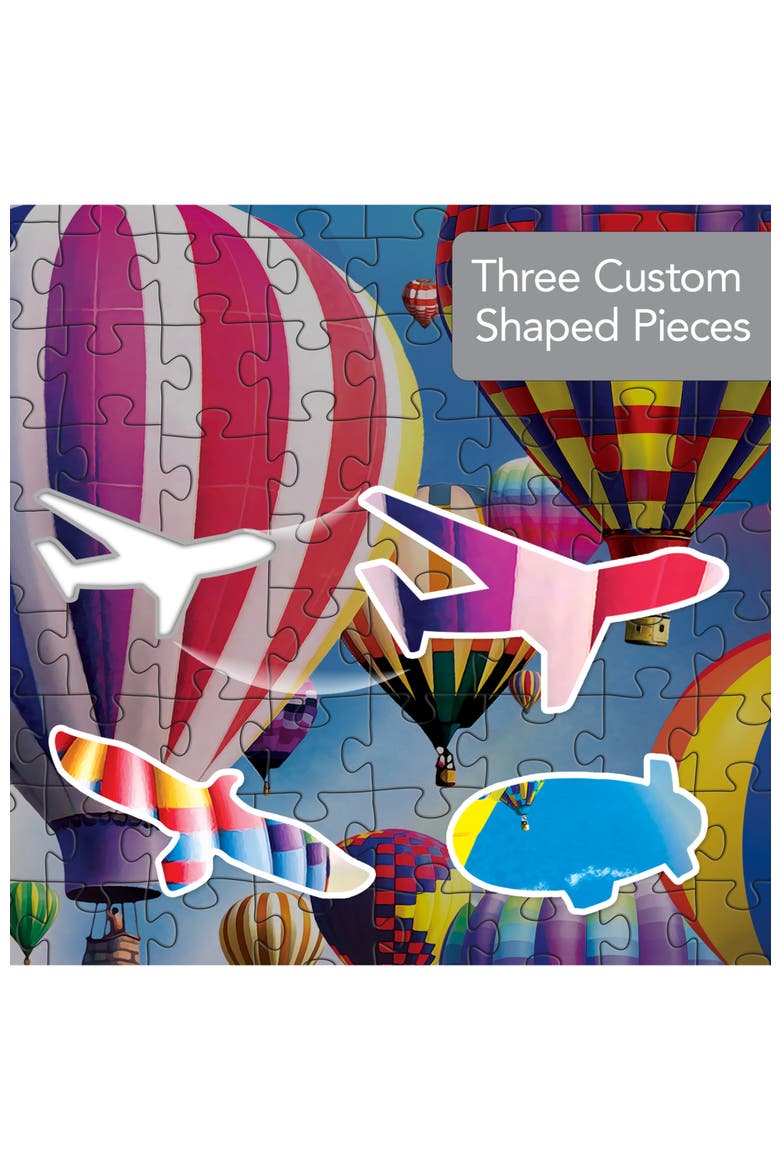 Hot Air Balloons 500 Piece Shaped Puzzle, Alternate, color, Multicolor