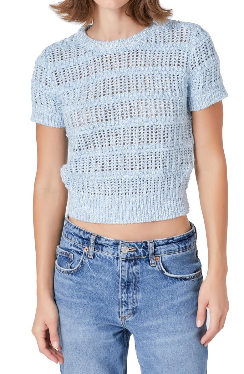 Endless Rose Sequin Sweater, Main, color, 