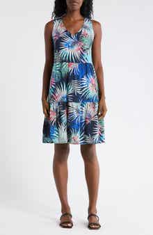 matty m. Sleeveless Tiered Flare Dress