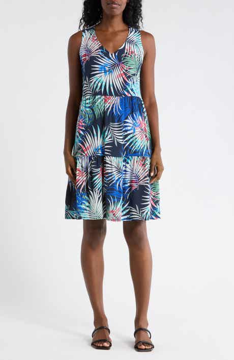 matty m. Sleeveless Tiered Flare Dress