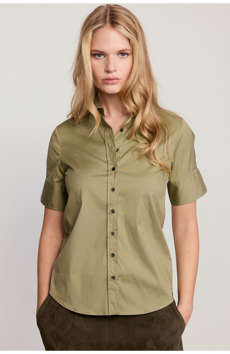The Shirt by Rochelle Behrens The Short Sleeve Shirt, Alternate, color, Olive