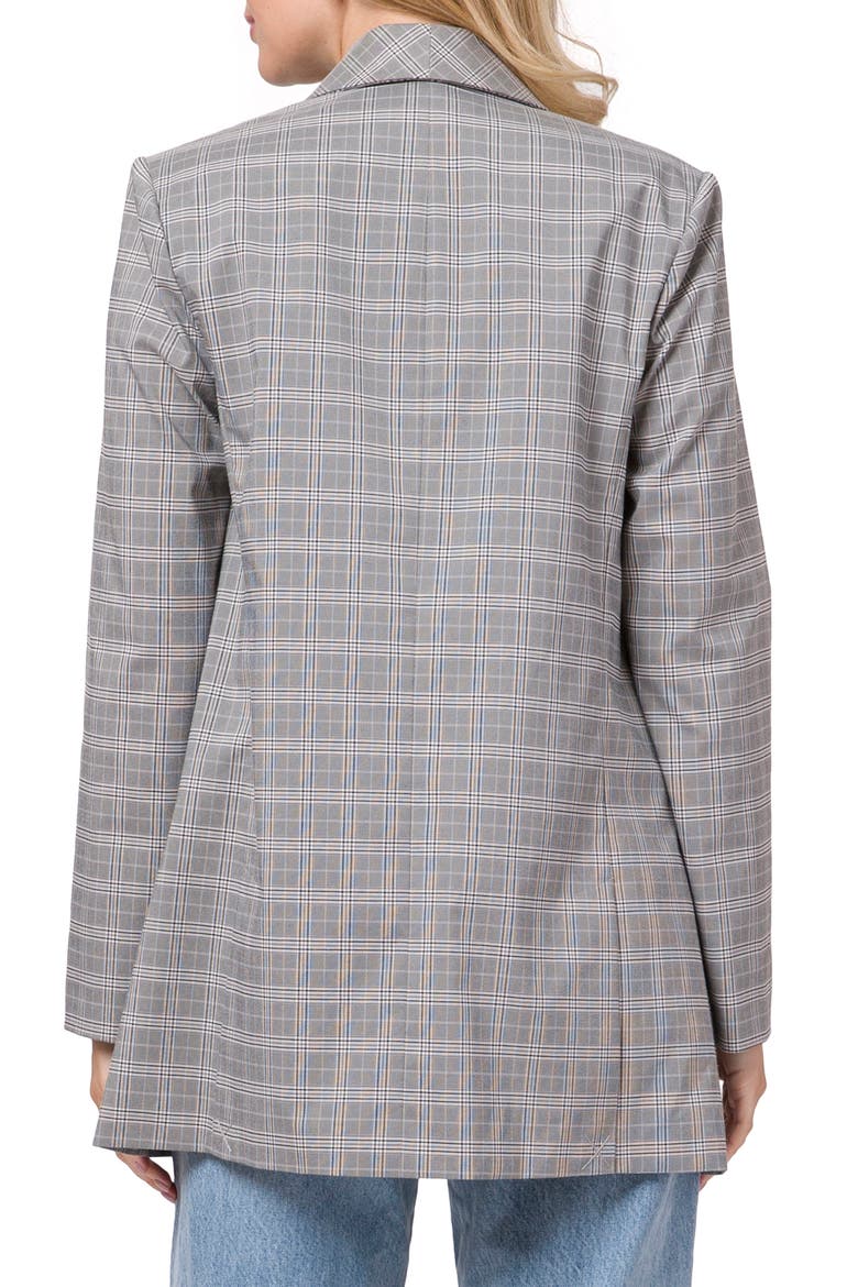 Betty Notched Lapel Blazer, Alternate, color, GREY