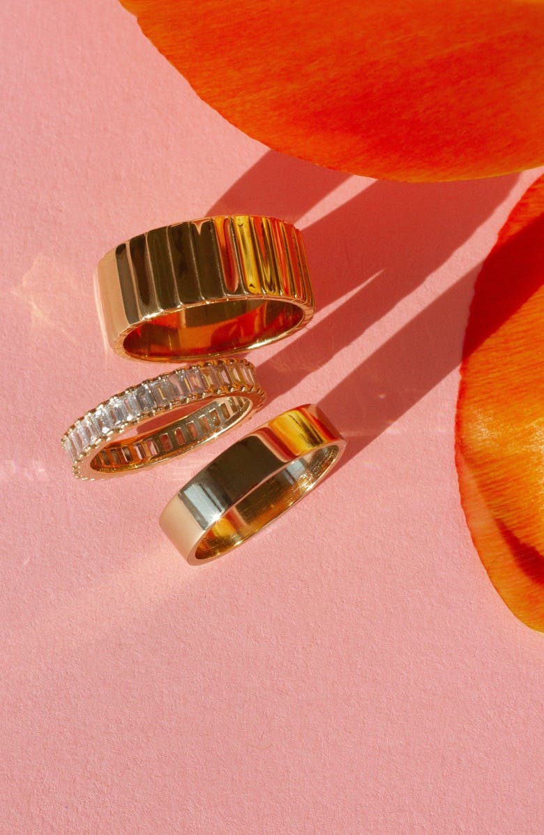 Aurate New York Modern Cigar Band Ring, Alternate, color, Gold
