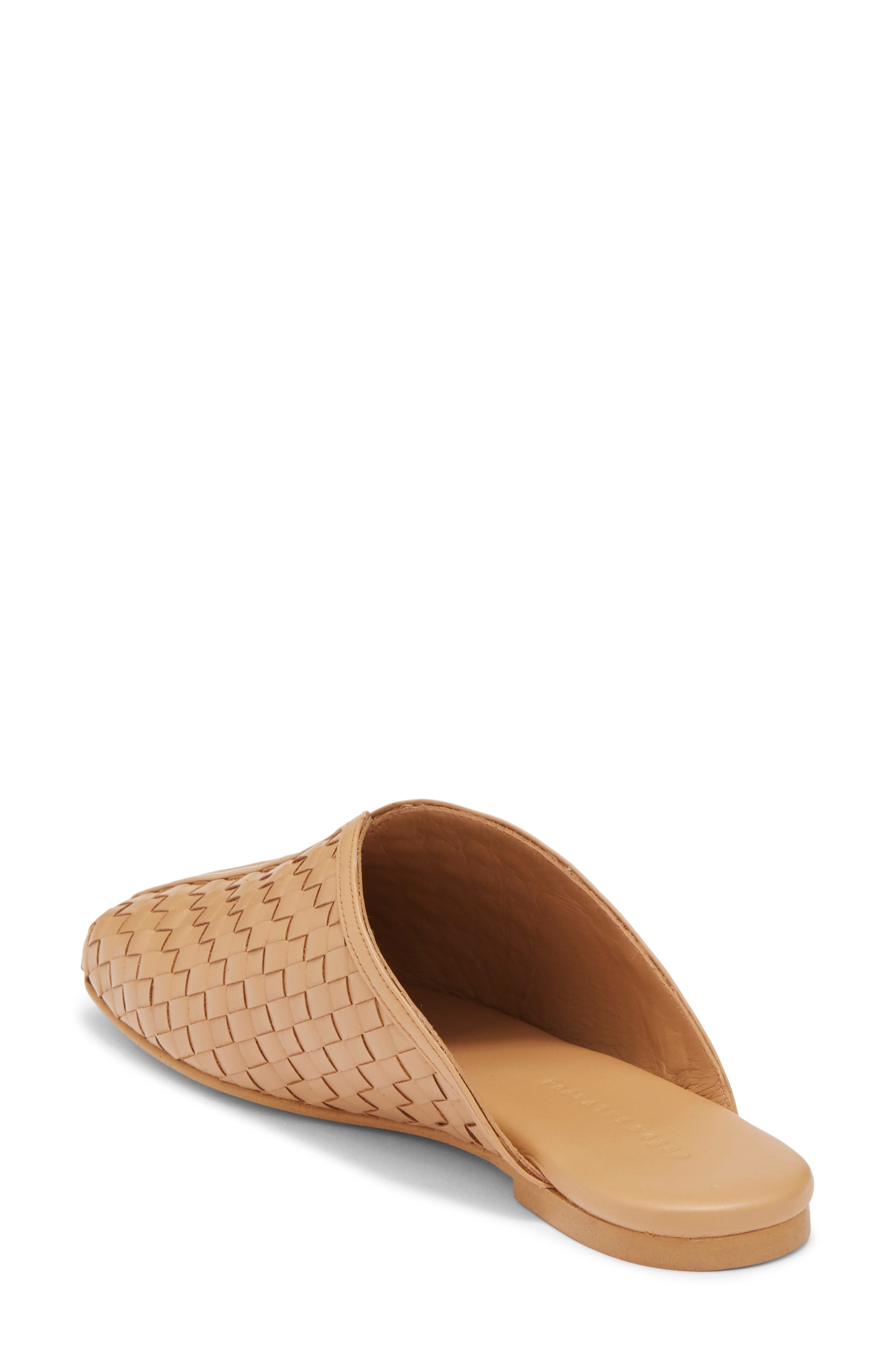 Woven Mule, Alternate, color, COGNAC WOVEN CALF
