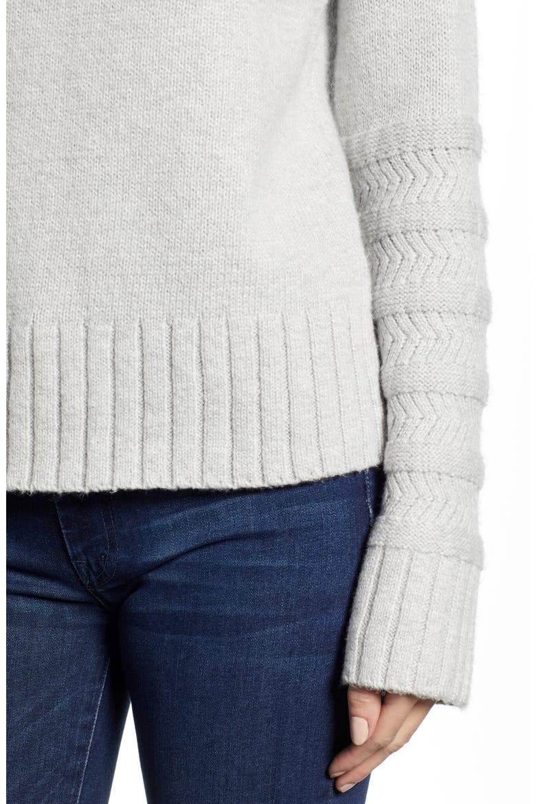 Turtleneck Sweater, Alternate, color, GREY LIGHT HEATHER