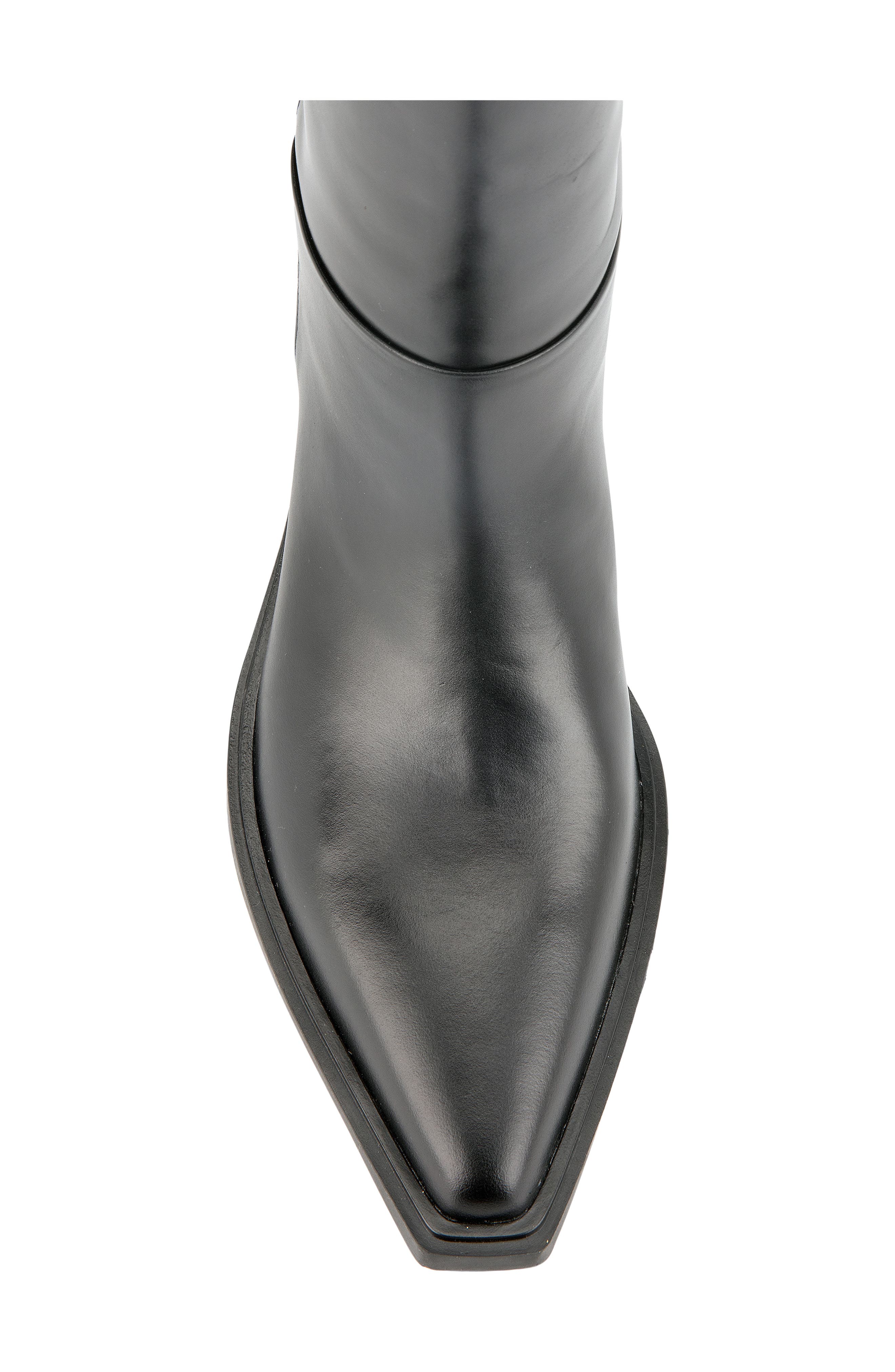 Kelsey Knee High Leather Boot, Alternate, color, BLACK