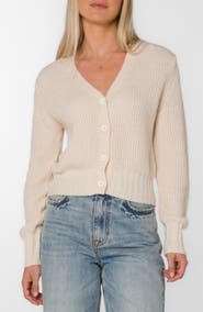 VELVET HEART Sunshine Fuzzy Crop Cardigan