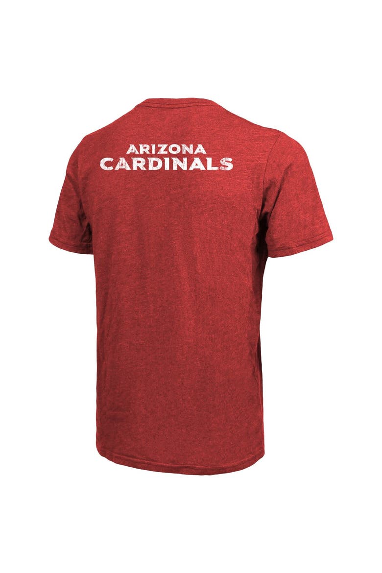 Arizona Cardinals Majestic Threads Tri-Blend Pocket T-Shirt - Cardinal, Alternate, color, Cardinal