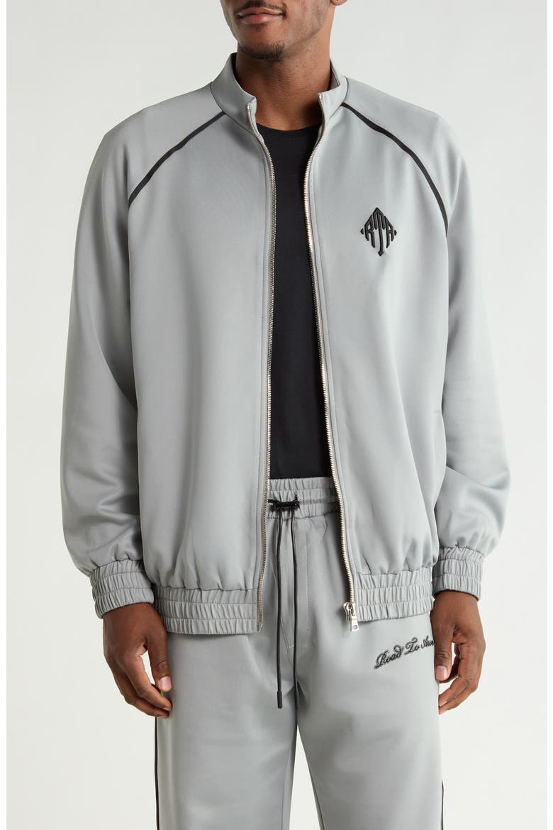 Lewis Track Jacket, Main, color, STONE GREY