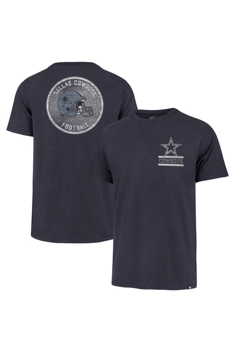 Men's '47 Navy Dallas Cowboys Open Field Franklin T-Shirt, Main, color, Navy