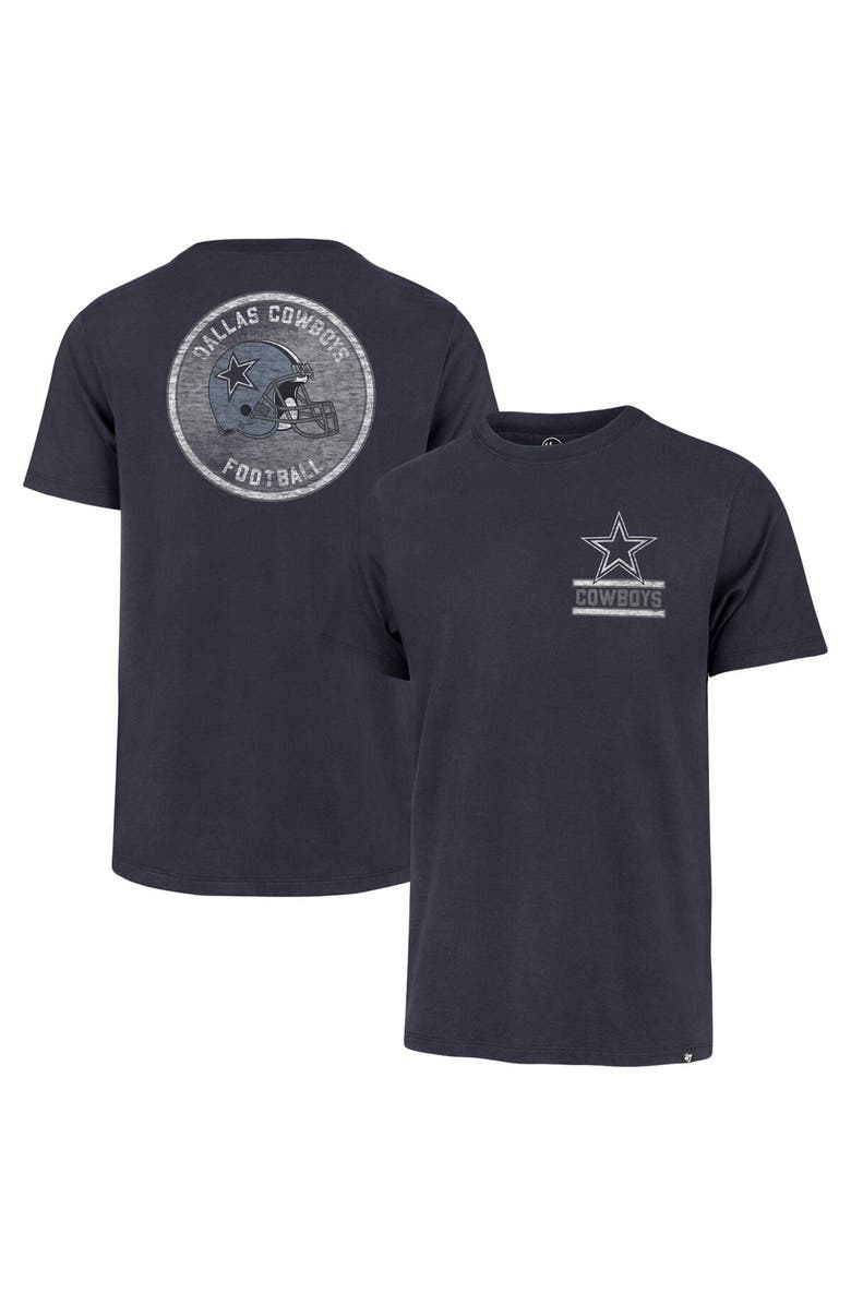 '47 Men's '47 Navy Dallas Cowboys Open Field Franklin T-Shirt, Main, color, Navy