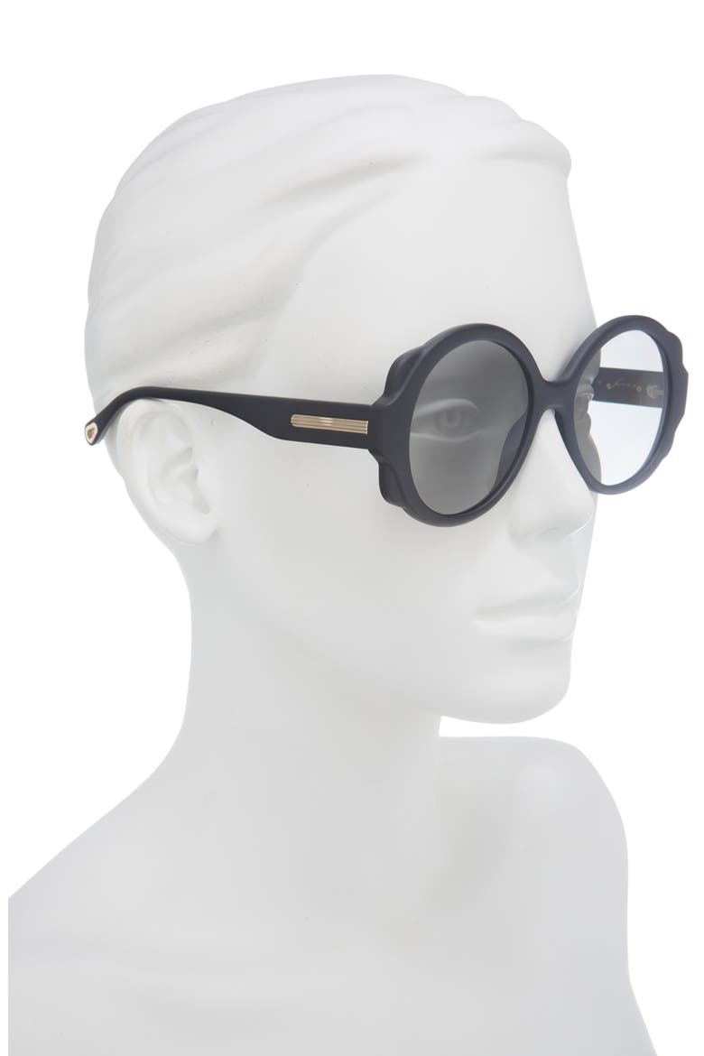 Round Sunglasses, Alternate, color, BLACK BLACK GREY
